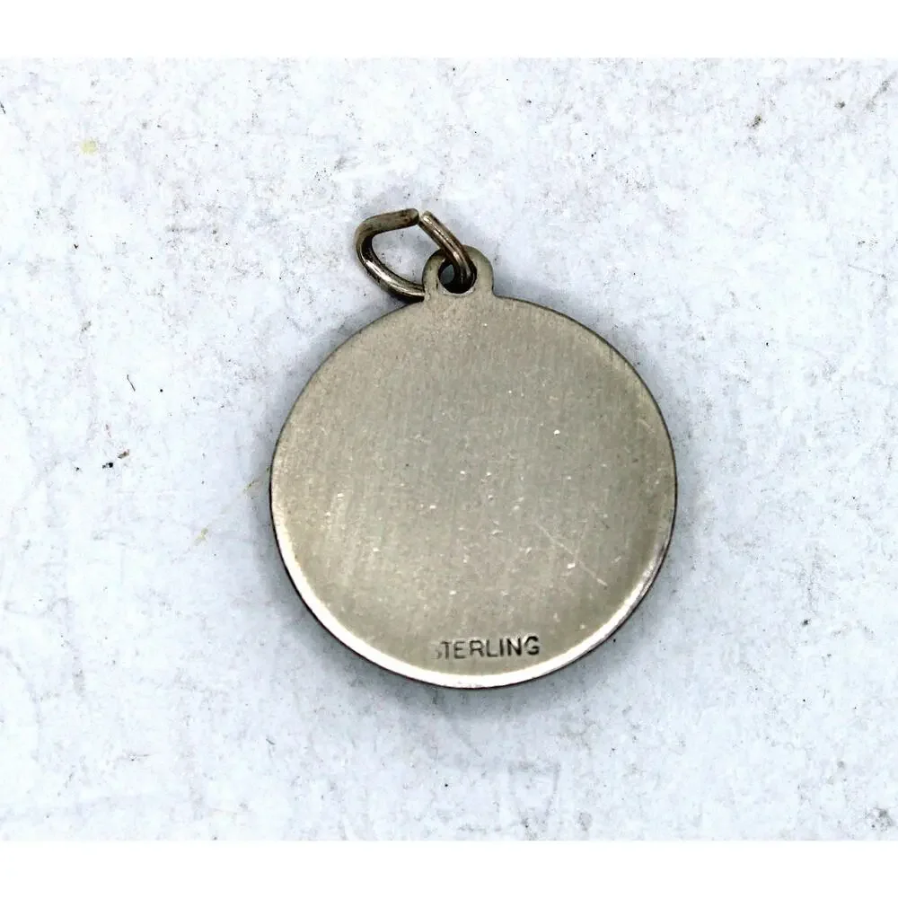 Vintage Sterling Silver Enameled U.S. Army 20 Year Service Pendant